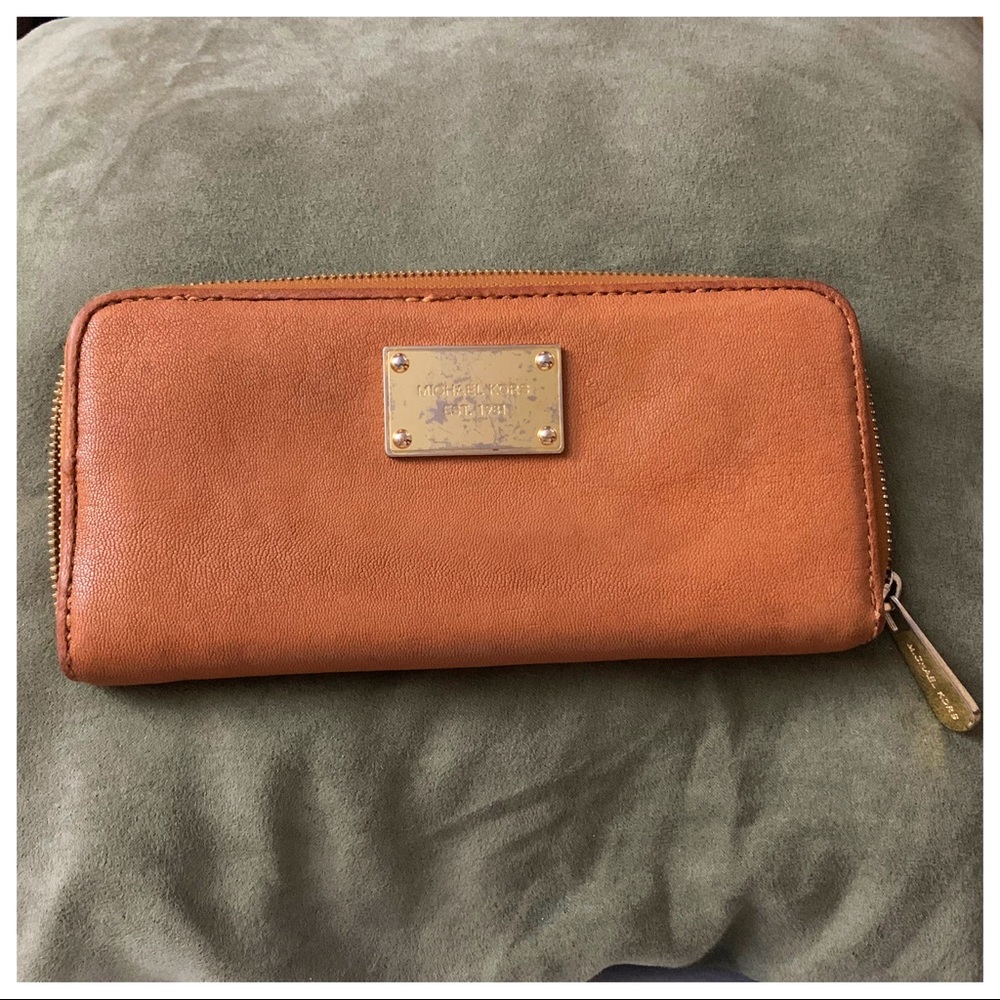 Michael Kors Tan Leather Wallet